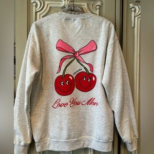 TALULAH Brand “LOVE YOU MORE” Sweatshirt, NEW, SOLD OUT, M